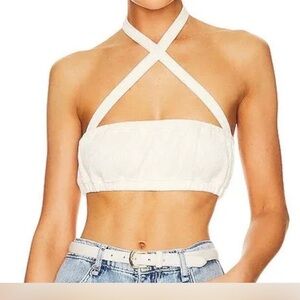 NWT WeWoreWhat Tie Halter Bra Top